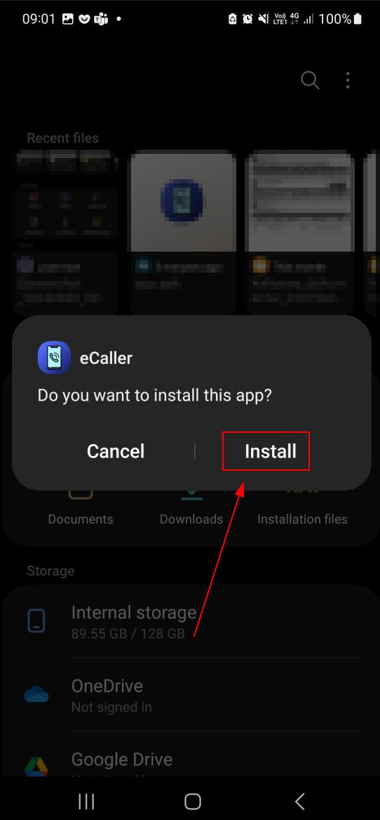 Install app